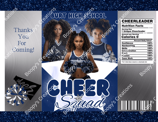 Cheerleading Party Favor Editable Bundle Templates