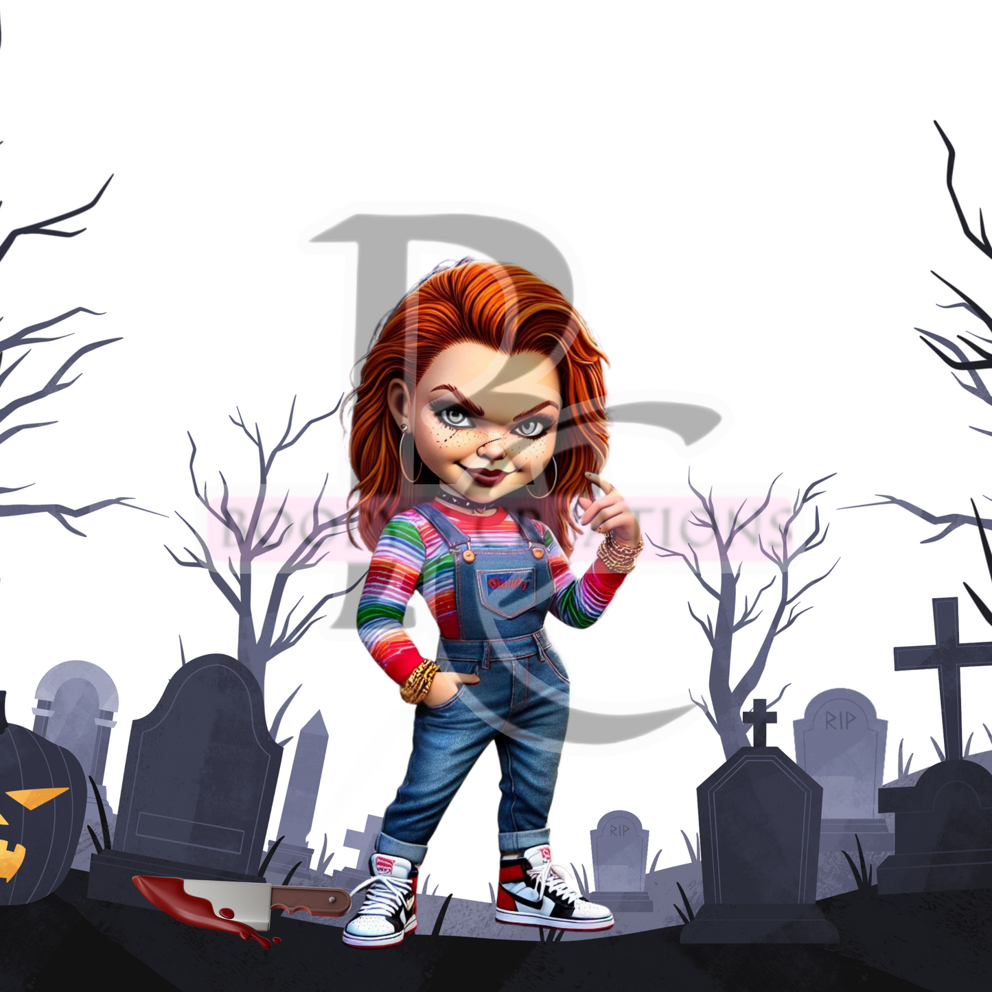 Halloween Editable Queens of Horror Design